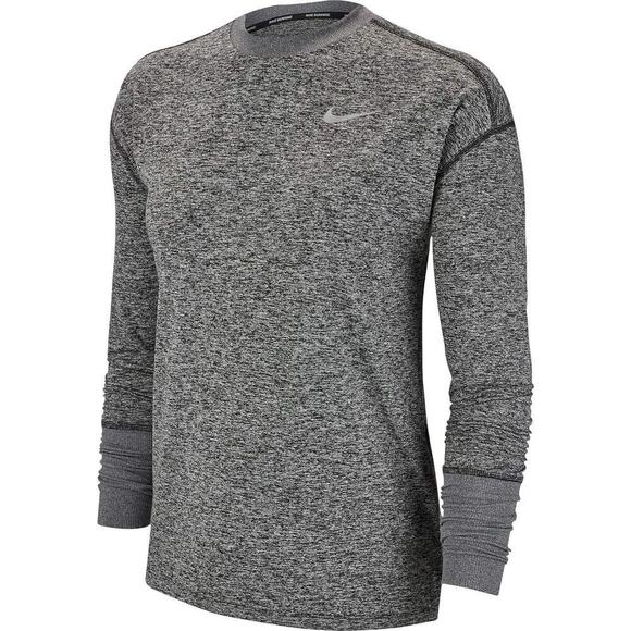 Nike Women's Element Running Top Black/Heather/Reflective Silver, Size XX-Large - Picture 1 of 5